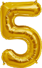 Giant Number 5 Balloon